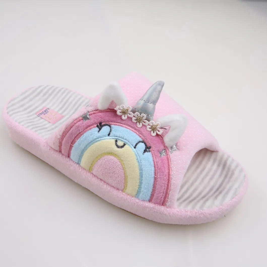 Corifei New Model Cartoon Design Upper Kids Flip Flops Slippers