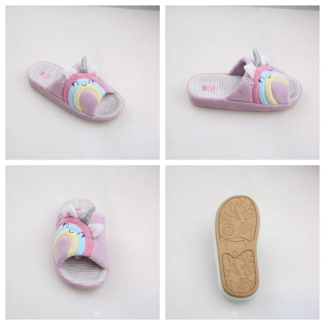 Corifei New Model Cartoon Design Upper Kids Flip Flops Slippers